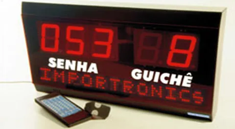 Painel de Senha com Guichê